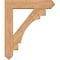 Ekena Millwork Merced Arts and Crafts Smooth Bracket w/ Offset Brace, Western Red Cedar, 7 1/2"W x 34"D x 40"H BKT0806X34X40MRC03SWR - alternate 2